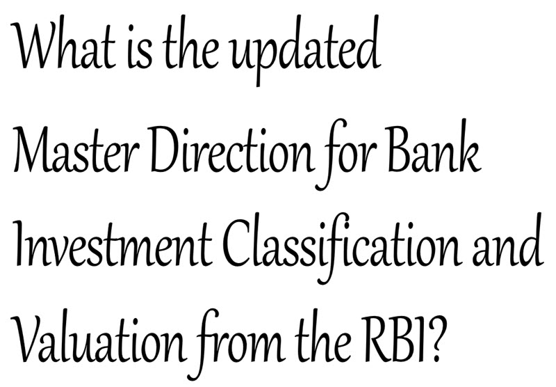 Master Direction - Classification, Valuation and Operation of Investment Portfolio of Commercial Banks (Directions), 2023